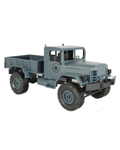 Радиоуправляемая машина MN MODEL военный грузовик (серый) 4WD 2.4G 1/16 RTR