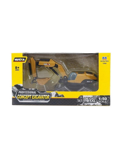Металлический экскаватор HUI NA TOYS I9 concept 1/50