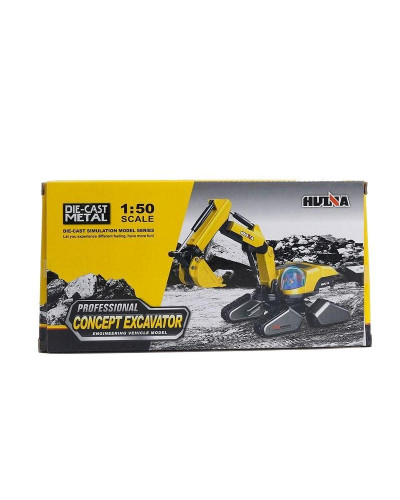 Металлический экскаватор HUI NA TOYS I9 concept 1/50