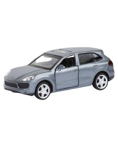 Машина "АВТОПАНОРАМА" Porsche Cayenne S, серый перламутр, 1/43, инерция, в/к 17,5*12,5*6,5 см