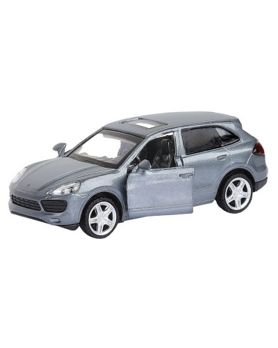 Машина "АВТОПАНОРАМА" Porsche Cayenne S, серый перламутр, 1/43, инерция, в/к 17,5*12,5*6,5 см