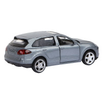 Машина "АВТОПАНОРАМА" Porsche Cayenne S, серый перламутр, 1/43, инерция, в/к 17,5*12,5*6,5 см