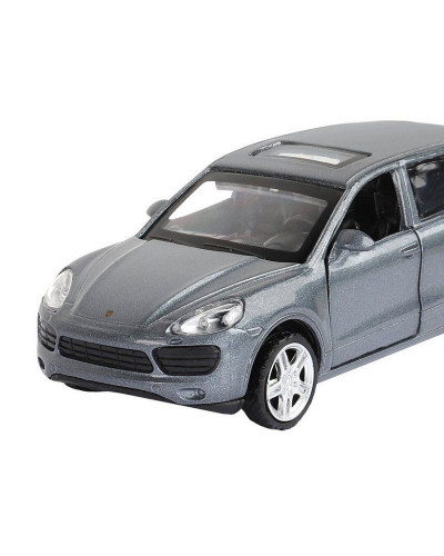 Машина "АВТОПАНОРАМА" Porsche Cayenne S, серый перламутр, 1/43, инерция, в/к 17,5*12,5*6,5 см
