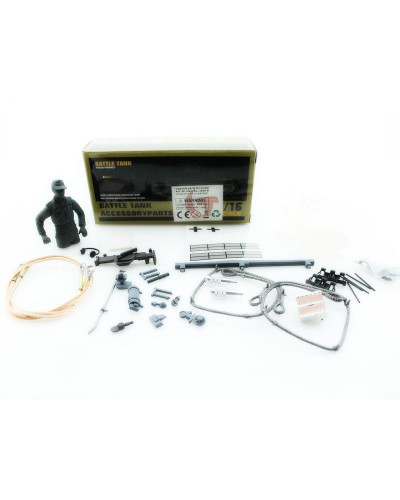 Набор наклеек и аксессуаров для танка Panzer III Metal Edition, неокрашен