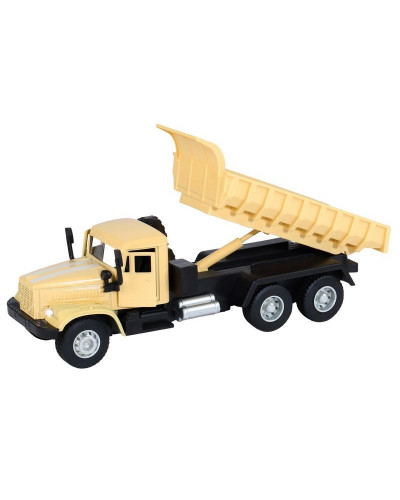 Машина "АВТОПАНОРАМА" "Грузовик", хаки бежевый, 1/32, свет, звук, инерция, в/к 24*8*10 см