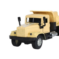 Машина "АВТОПАНОРАМА" "Грузовик", хаки бежевый, 1/32, свет, звук, инерция, в/к 24*8*10 см
