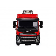 Машина "АВТОПАНОРАМА" Volvo бензовоз, красный, 1/50, свет, звук, в/к 28*14*10 см