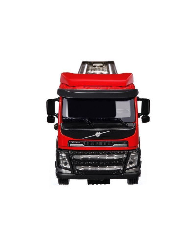 Машина "АВТОПАНОРАМА" Volvo бензовоз, красный, 1/50, свет, звук, в/к 28*14*10 см