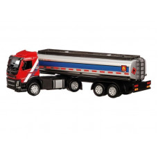 Машина "АВТОПАНОРАМА" Volvo бензовоз, красный, 1/50, свет, звук, в/к 28*14*10 см