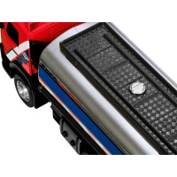 Машина "АВТОПАНОРАМА" Volvo бензовоз, красный, 1/50, свет, звук, в/к 28*14*10 см