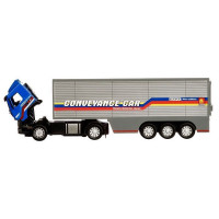 Машина "АВТОПАНОРАМА" Volvo, синий, 1/50, свет, звук, в/к 28*14*10 см