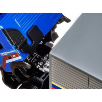 Машина "АВТОПАНОРАМА" Volvo, синий, 1/50, свет, звук, в/к 28*14*10 см