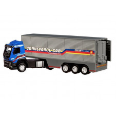 Машина "АВТОПАНОРАМА" Volvo, синий, 1/50, свет, звук, в/к 28*14*10 см