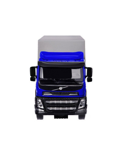 Машина "АВТОПАНОРАМА" Volvo, синий, 1/50, свет, звук, в/к 28*14*10 см