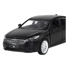 Машина "АВТОПАНОРАМА" KIA K7, черный, 1/41, инерция, в/к 17,5*12,5*6,5 см