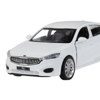 Машина "АВТОПАНОРАМА" KIA K7, белый, 1/41, инерция, в/к 17,5*12,5*6,5 см