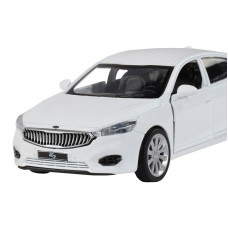 Машина "АВТОПАНОРАМА" KIA K7, белый, 1/41, инерция, в/к 17,5*12,5*6,5 см