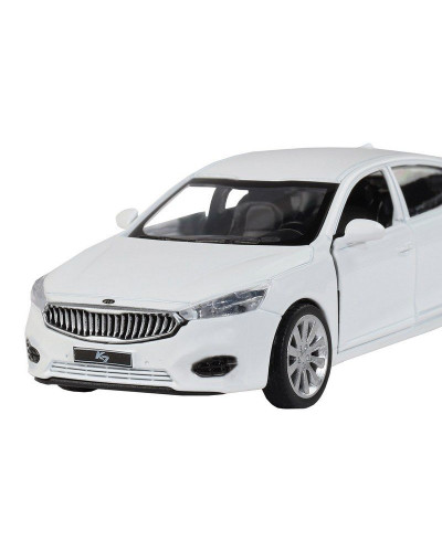 Машина "АВТОПАНОРАМА" KIA K7, белый, 1/41, инерция, в/к 17,5*12,5*6,5 см