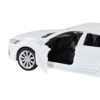 Машина "АВТОПАНОРАМА" KIA K7, белый, 1/41, инерция, в/к 17,5*12,5*6,5 см