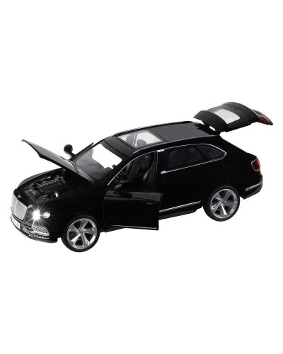 Машина "АВТОПАНОРАМА" Bentley Bentayga, черный, 1/34, свет, звук, инерция, в/к 17,5*13,5*9 см