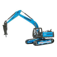 Машина "АВТОПАНОРАМА" Гидромолот, голубой, 1/50, свет, звук, в/к 25*10*13 см