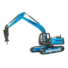 Машина "АВТОПАНОРАМА" Гидромолот, голубой, 1/50, свет, звук, в/к 25*10*13 см