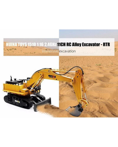 Радиоуправляемый экскаватор HUI NA TOYS 2.4G 11CH 1/16 RTR