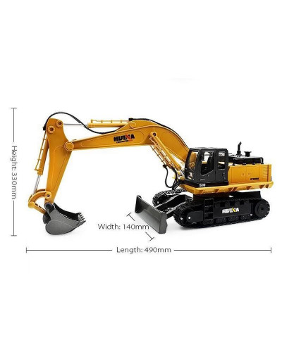Радиоуправляемый экскаватор HUI NA TOYS 2.4G 11CH 1/16 RTR
