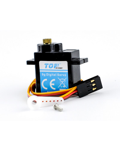 Сервомашинка 9g для планера Top RC Lightning V2 (руль, руль высоты)