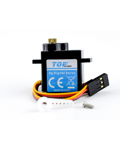 Сервомашинка 9g для планера Top RC Lightning V2 (руль, руль высоты)