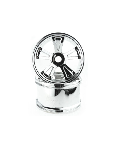 Хромированные диски для Himoto E8MTL, 2шт.