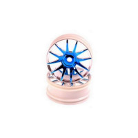 Диски колесные синий хром для шоссейных автомоделей Himoto 1/16, 2шт.