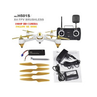 Р/У квадрокоптер Hubsan X4 GPS, FHD + FPV, автовозврат, удержание, следуй за мной, 2.4G (белый)