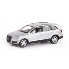 Машина "АВТОПАНОРАМА" Audi Q7, серебряный, 1/32, свет, звук, инерция, в/к 17,5*13,5*9 см