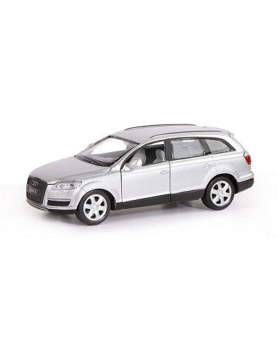 Машина "АВТОПАНОРАМА" Audi Q7, серебряный, 1/32, свет, звук, инерция, в/к 17,5*13,5*9 см