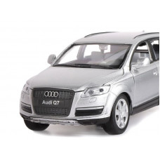 Машина "АВТОПАНОРАМА" Audi Q7, серебряный, 1/32, свет, звук, инерция, в/к 17,5*13,5*9 см