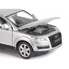 Машина "АВТОПАНОРАМА" Audi Q7, серебряный, 1/32, свет, звук, инерция, в/к 17,5*13,5*9 см