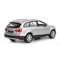 Машина "АВТОПАНОРАМА" Audi Q7, серебряный, 1/32, свет, звук, инерция, в/к 17,5*13,5*9 см