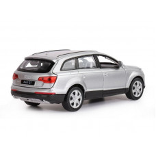 Машина "АВТОПАНОРАМА" Audi Q7, серебряный, 1/32, свет, звук, инерция, в/к 17,5*13,5*9 см