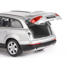 Машина "АВТОПАНОРАМА" Audi Q7, серебряный, 1/32, свет, звук, инерция, в/к 17,5*13,5*9 см