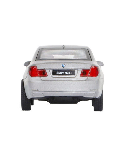 Машина "АВТОПАНОРАМА" BMW 760 LI, серебряный, 1/46, инерция, в/к 17,5*12,5*6,5 см