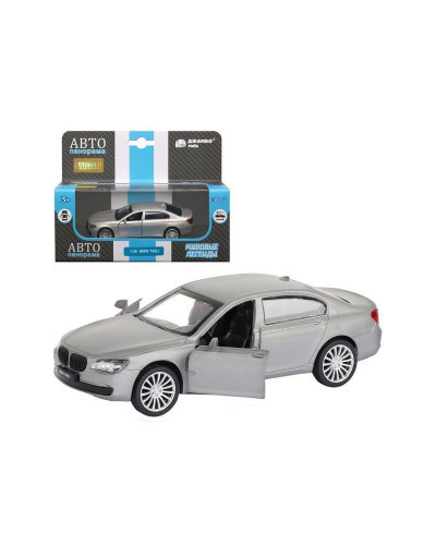 Машина "АВТОПАНОРАМА" BMW 760 LI, серебряный, 1/46, инерция, в/к 17,5*12,5*6,5 см