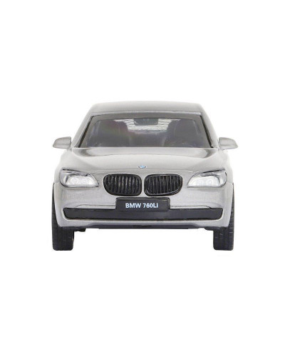 Машина "АВТОПАНОРАМА" BMW 760 LI, серебряный, 1/46, инерция, в/к 17,5*12,5*6,5 см