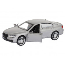 Машина "АВТОПАНОРАМА" BMW 760 LI, серебряный, 1/46, инерция, в/к 17,5*12,5*6,5 см