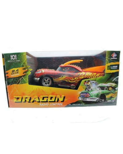 Р/У машина "Дракон" из серии "Muscle Сar" 1/16 + свет + звук пульт пистолетного типа