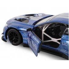 Машина "АВТОПАНОРАМА" BMW M6 GT3, синий, 1/24, свет, звук, в/к 24,5*12,5*10,5 см