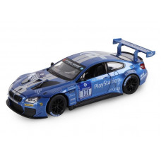 Машина "АВТОПАНОРАМА" BMW M6 GT3, синий, 1/24, свет, звук, в/к 24,5*12,5*10,5 см