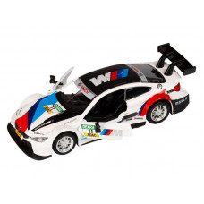 Машина "АВТОПАНОРАМА" BMW M4, 1/44, белый, инерция, откр. двери, в/к 17,5*12,5*6,5 см