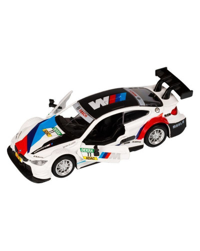 Машина "АВТОПАНОРАМА" BMW M4, 1/44, белый, инерция, откр. двери, в/к 17,5*12,5*6,5 см