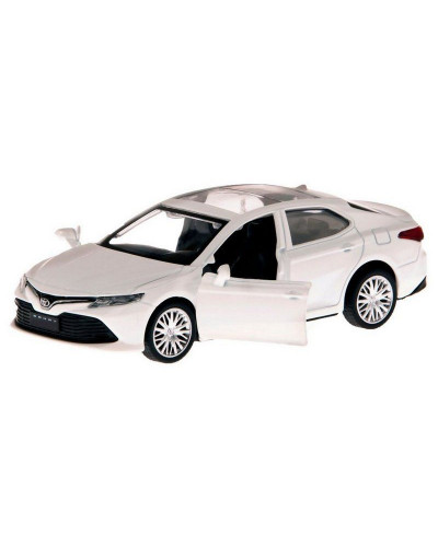 Машина "АВТОПАНОРАМА" Toyota Camry, белый, 1/43, откр. двери, инерция, в/к 17,5*12,5*6,5 см